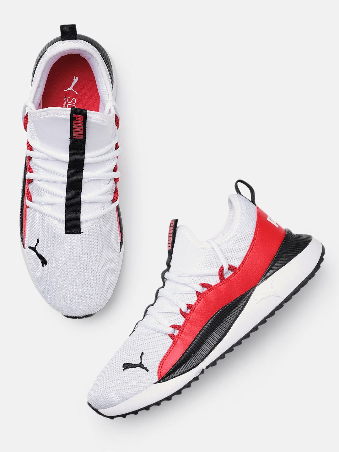 

Puma Unisex Pacer Future Web Colourblocked Sneakers, White
