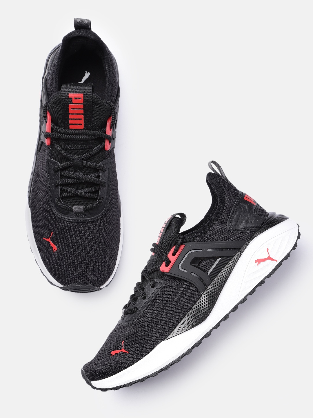 

Puma Unisex Textured Pacer 23 Sneakers, Black