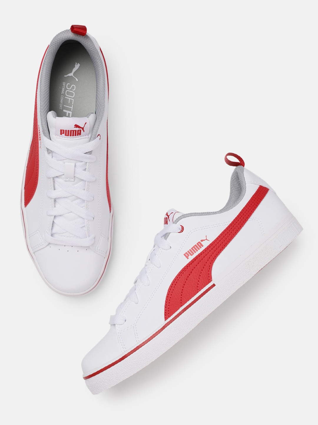 

Puma Unisex Break Point Vulc Colourblocked Sneakers, White