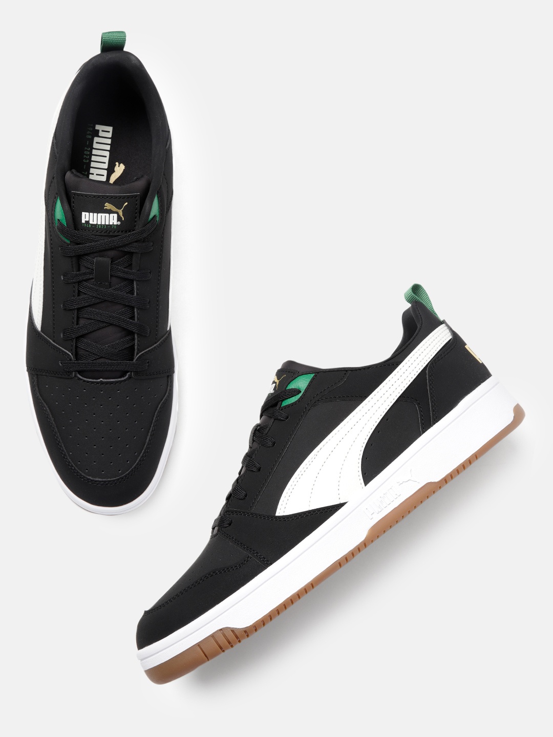 

Puma Unisex Perforated Sneakers, Black