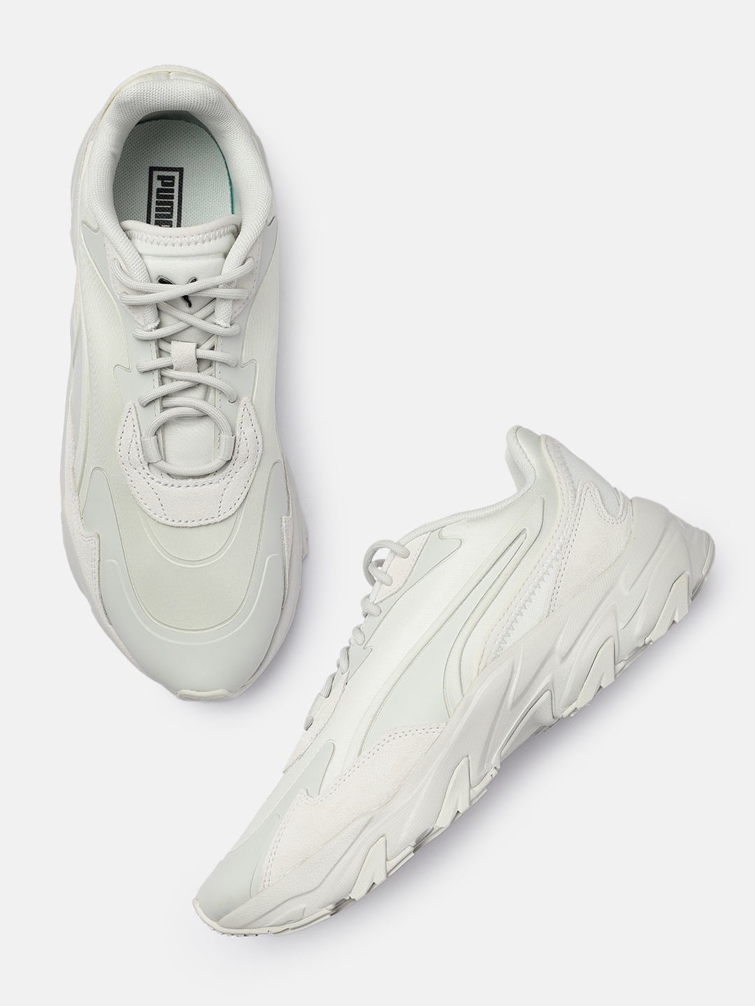 

Puma Unisex Injector Mono Sneakers, Off white