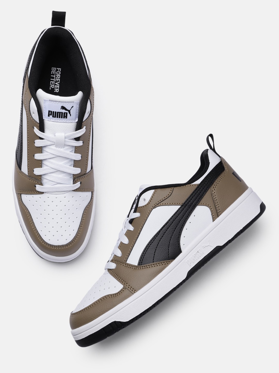 

Puma Unisex Perforated Sneakers, White