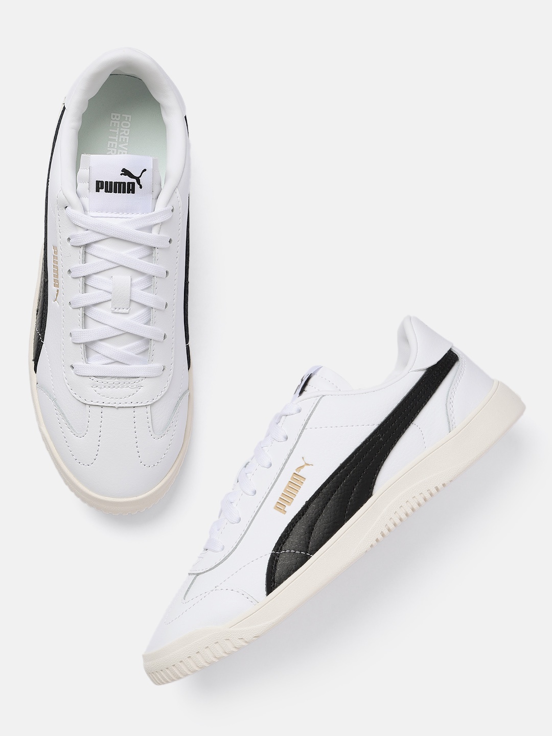 

Puma Unisex Leather Sneakers, White