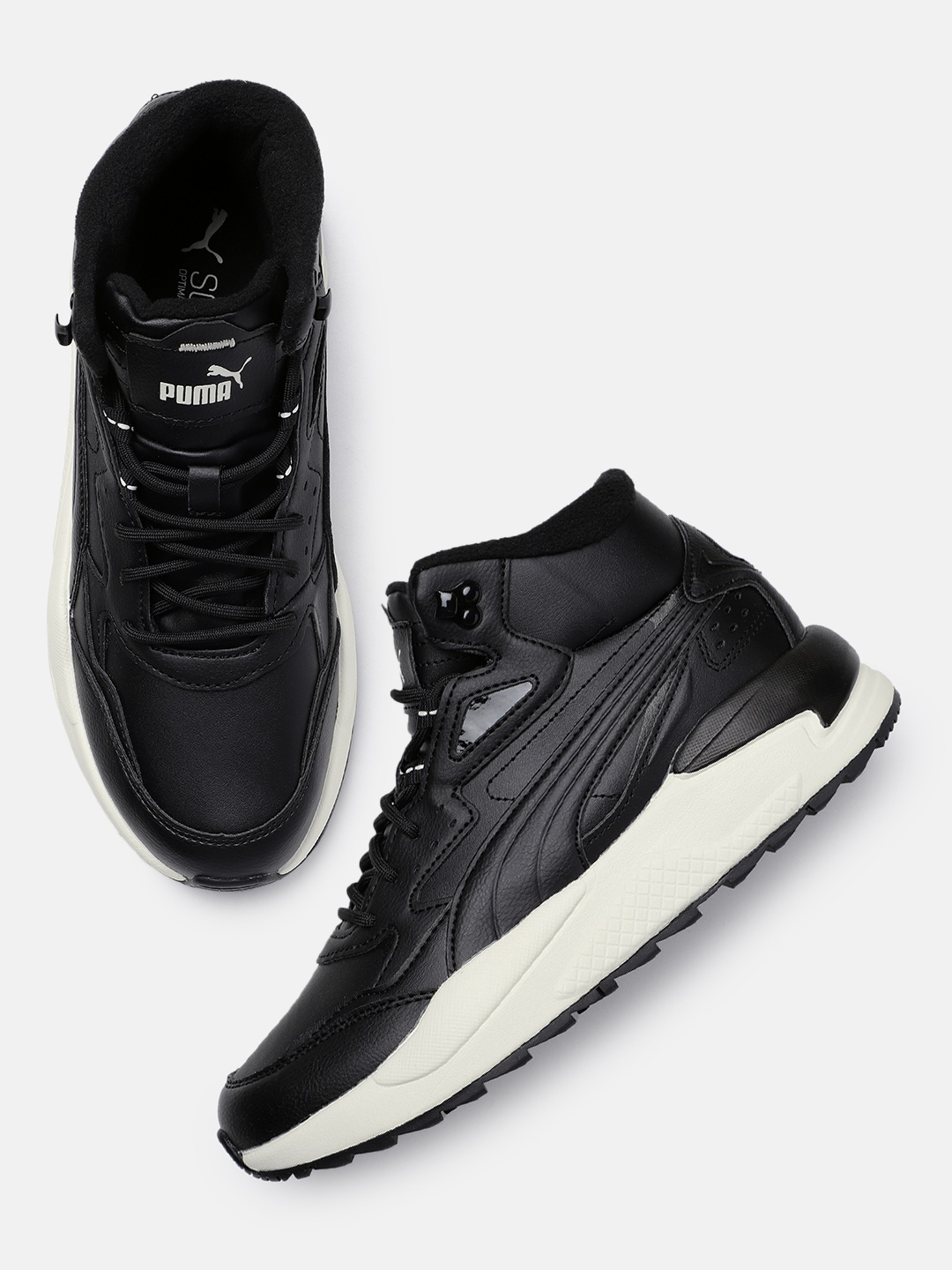 

Puma Unisex Mid Sneakers, Black