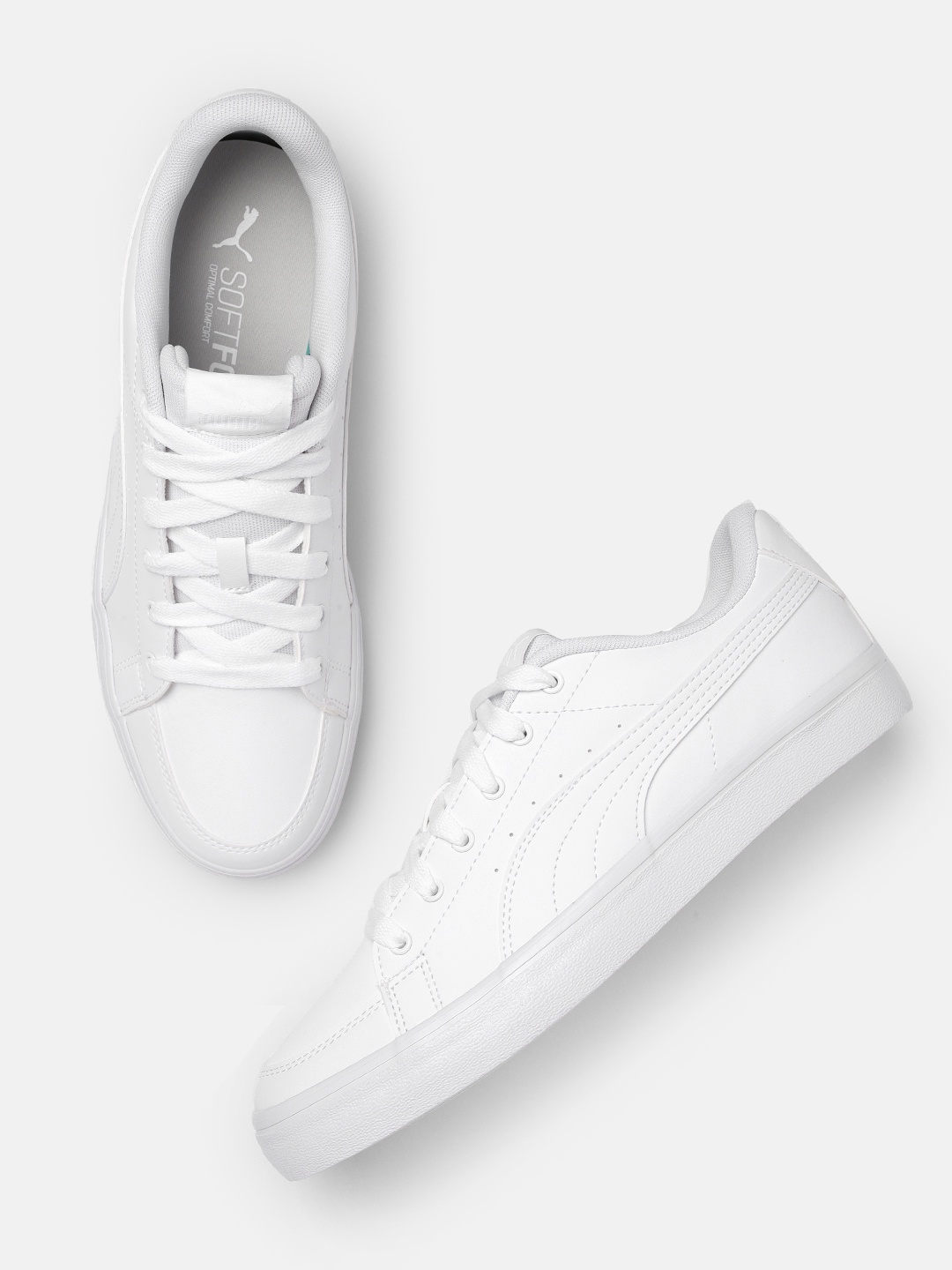 

Puma Unisex V Court Vulc Perforations Sneakers, White