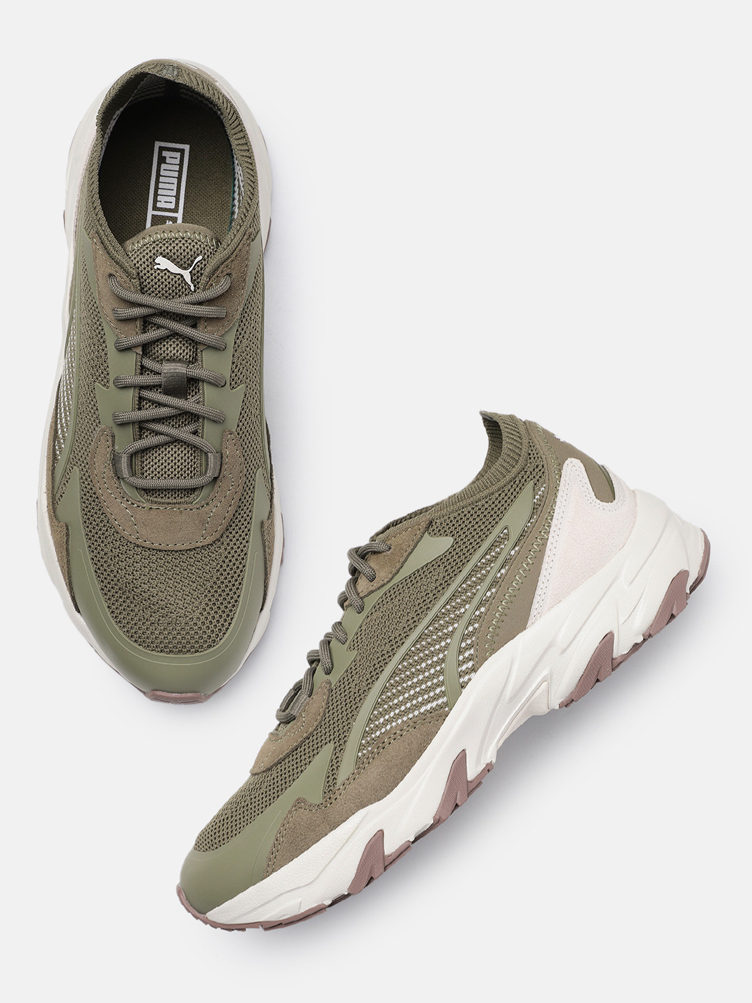 

Puma Unisex Injector Knit Arid Desert Sneakers, Green