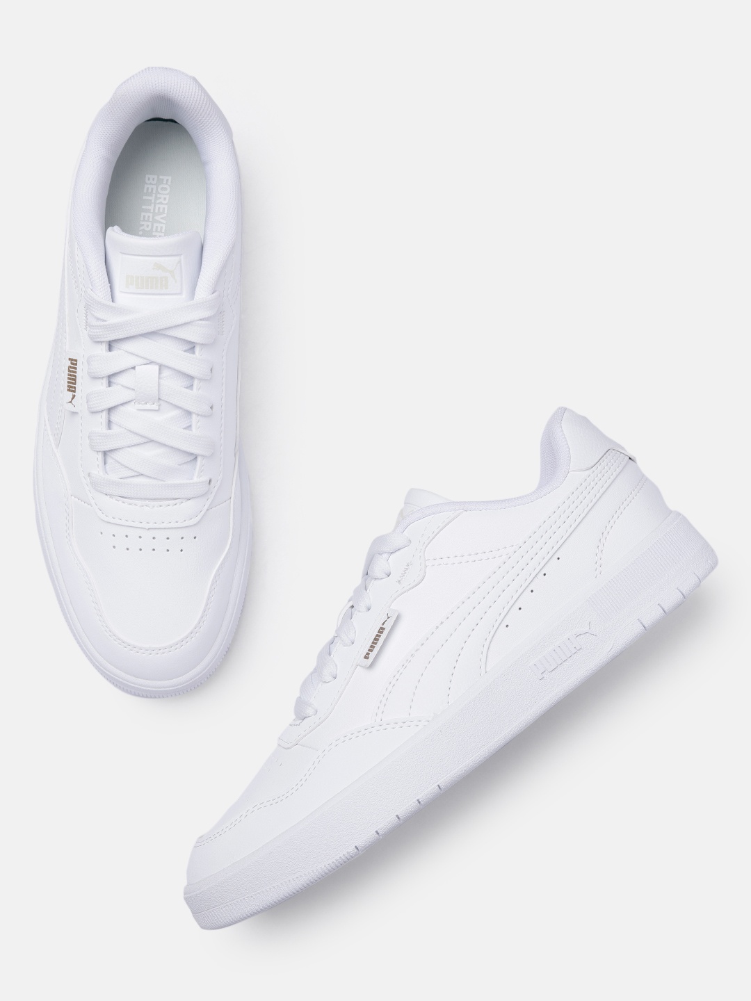 

Puma Unisex Perforated Sneakers, White