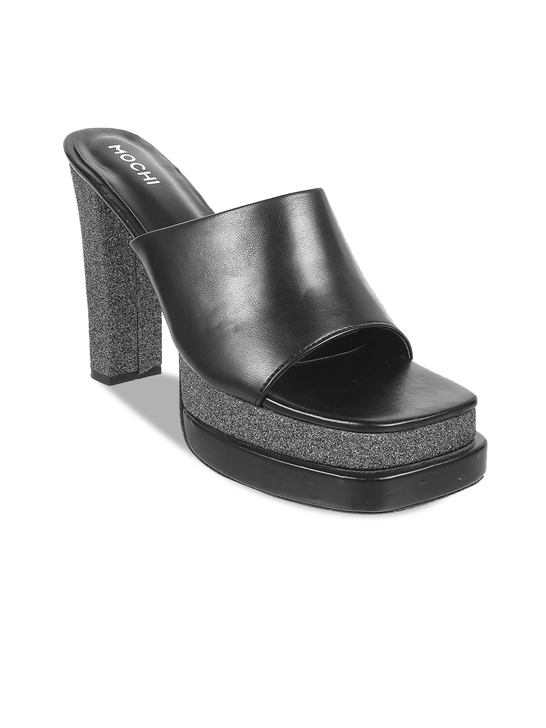 

Mochi Open Toe Platform Heel Mules, Pink