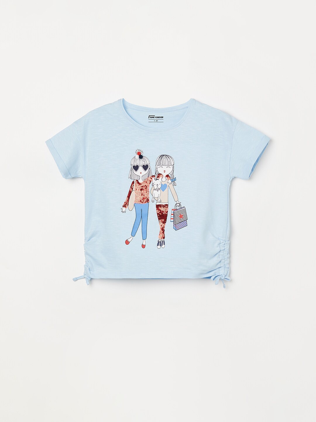 

Fame Forever by Lifestyle Girls Graphic Printed T-Shirt, Blue