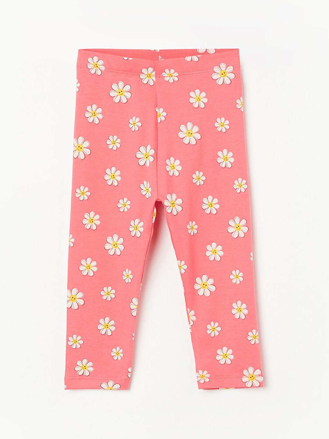 Juniors by Lifestyle Girls Printed Ankle Length Leggings, Coral