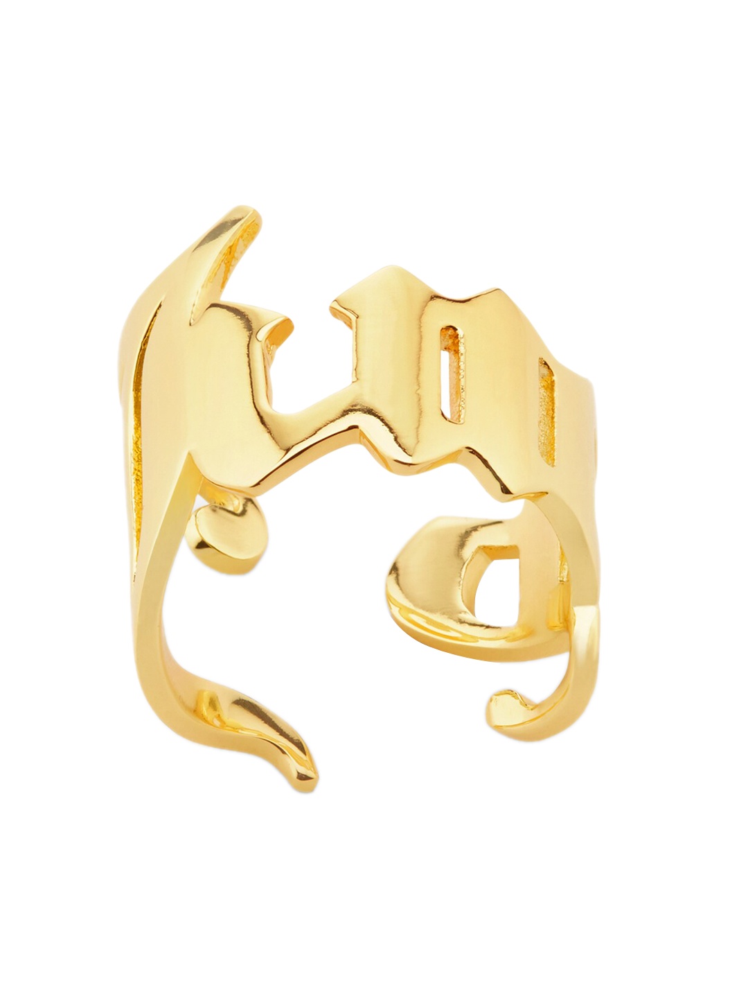 

Juicy Couture Gold Plated Textured Detail Finger Ring