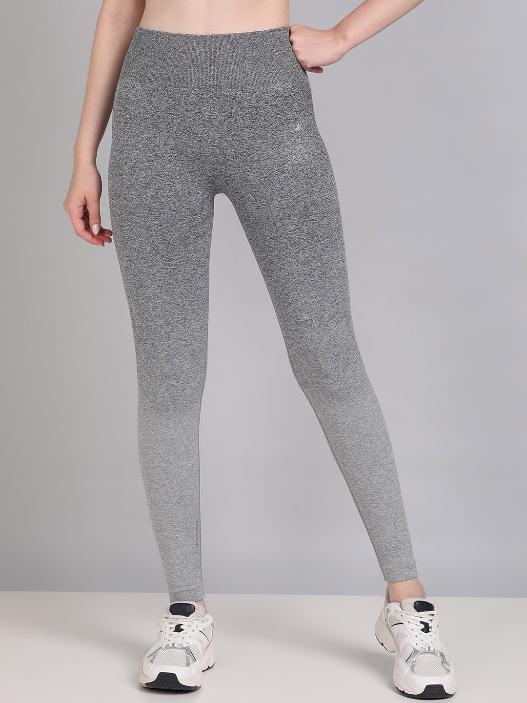 

KOBO Women Ombre Dyed Rapid-Dry Sports Tights, Grey