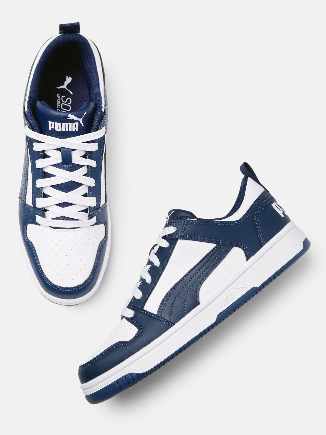 

Puma Unisex Rebound Layup Remix Sneakers, White