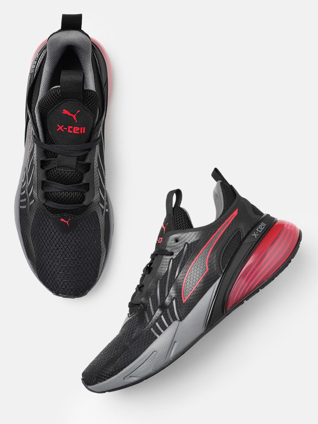 

Puma Unisex X-Cell Action Running Shoes, Black