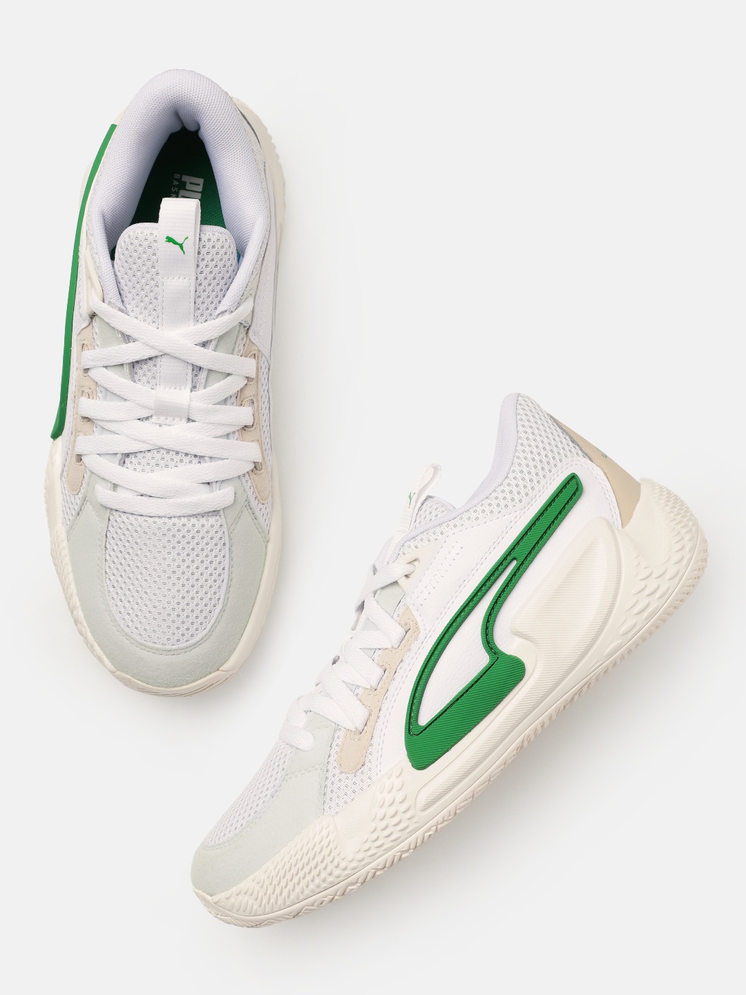 

Puma Unisex Court Rider Chaos Slash Basketball Shoes, White