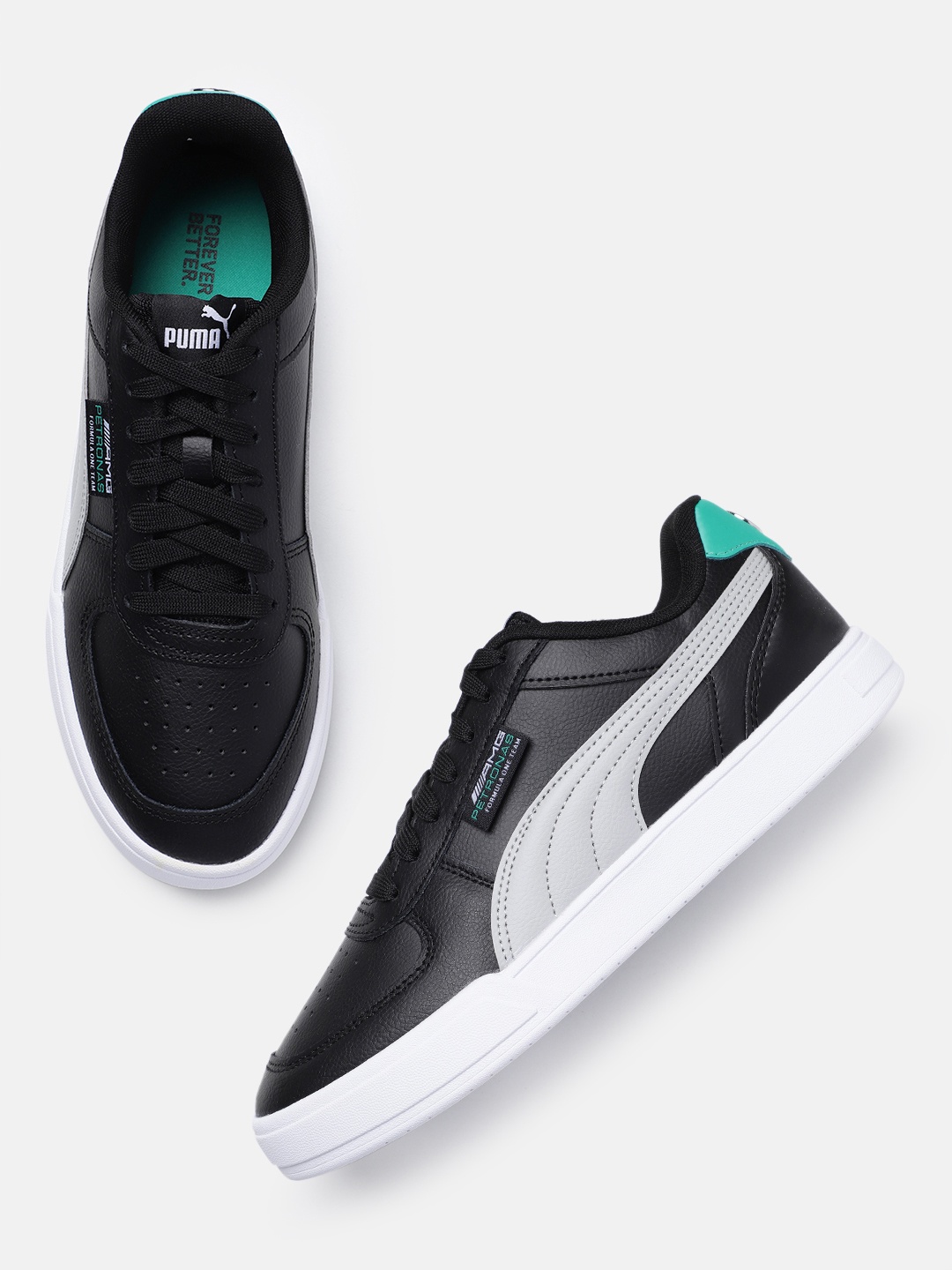 

PUMA Motorsport Unisex Mercedes-AMG Petronas Caven Colourblocked Sneakers, Black
