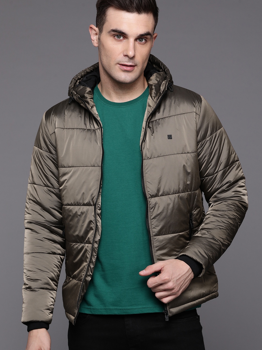 

Allen Solly Hooded Padded Jacket, Grey