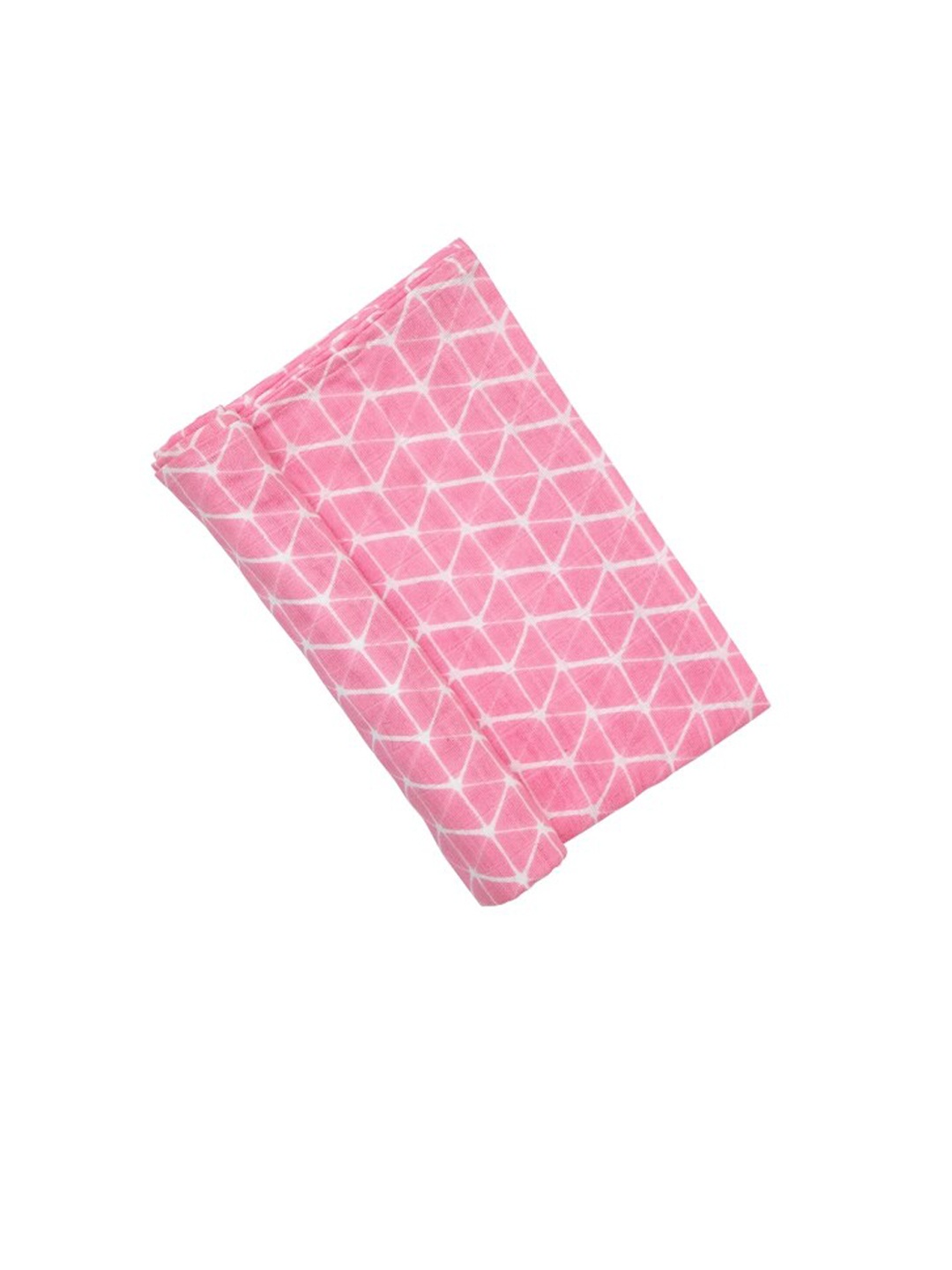THEONI Kids 100% Organic Cotton Muslin Printed Swaddle, Pink