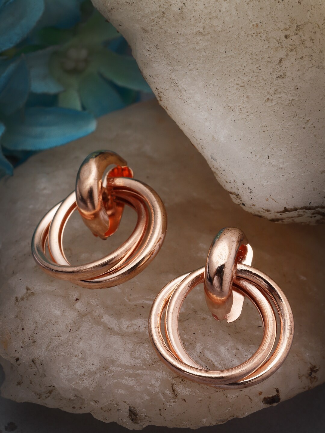 

NVR Circular Hoop Earrings, Rose gold