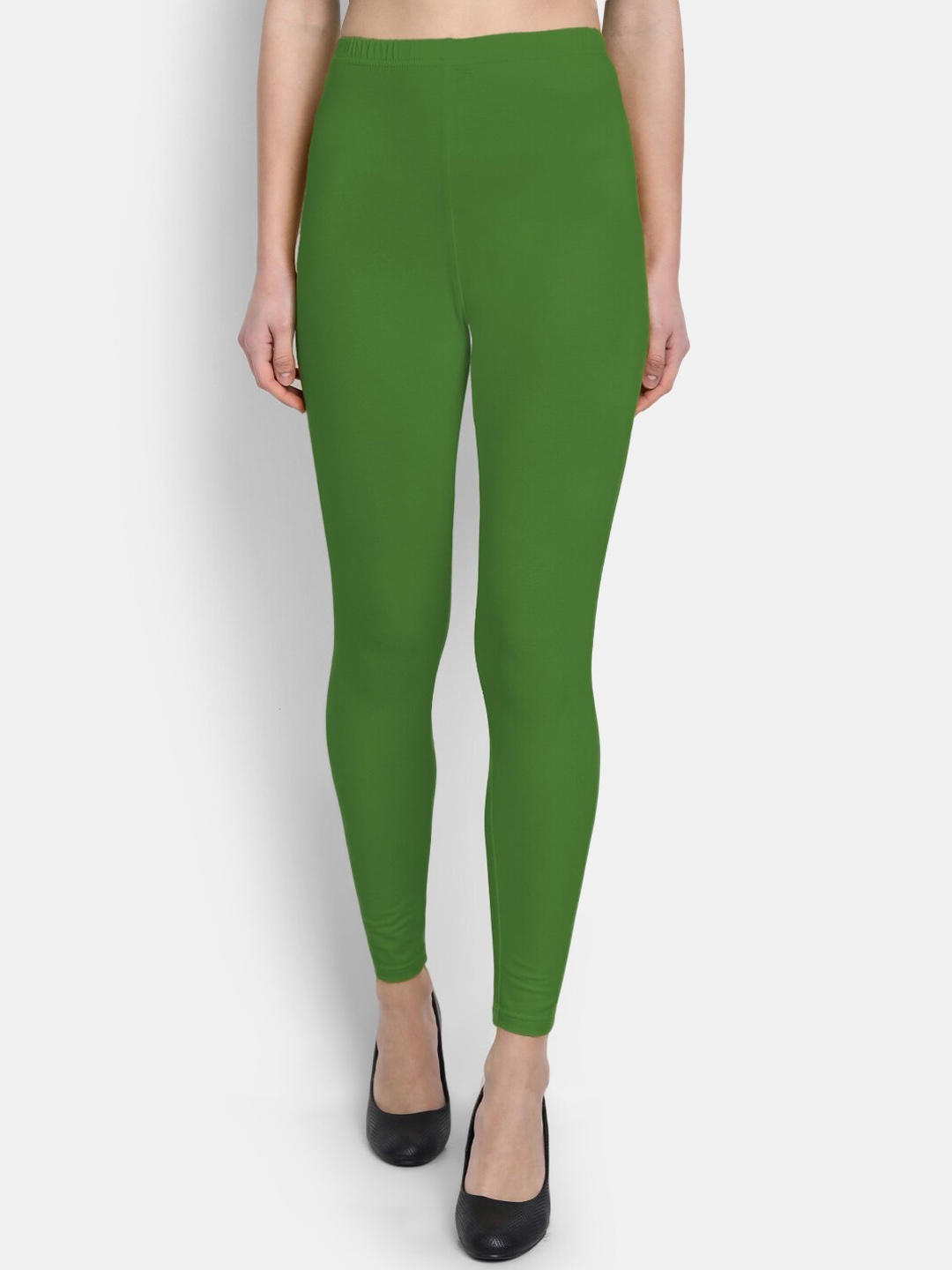 

SUTI Cotton Ankle Length Leggings, Green