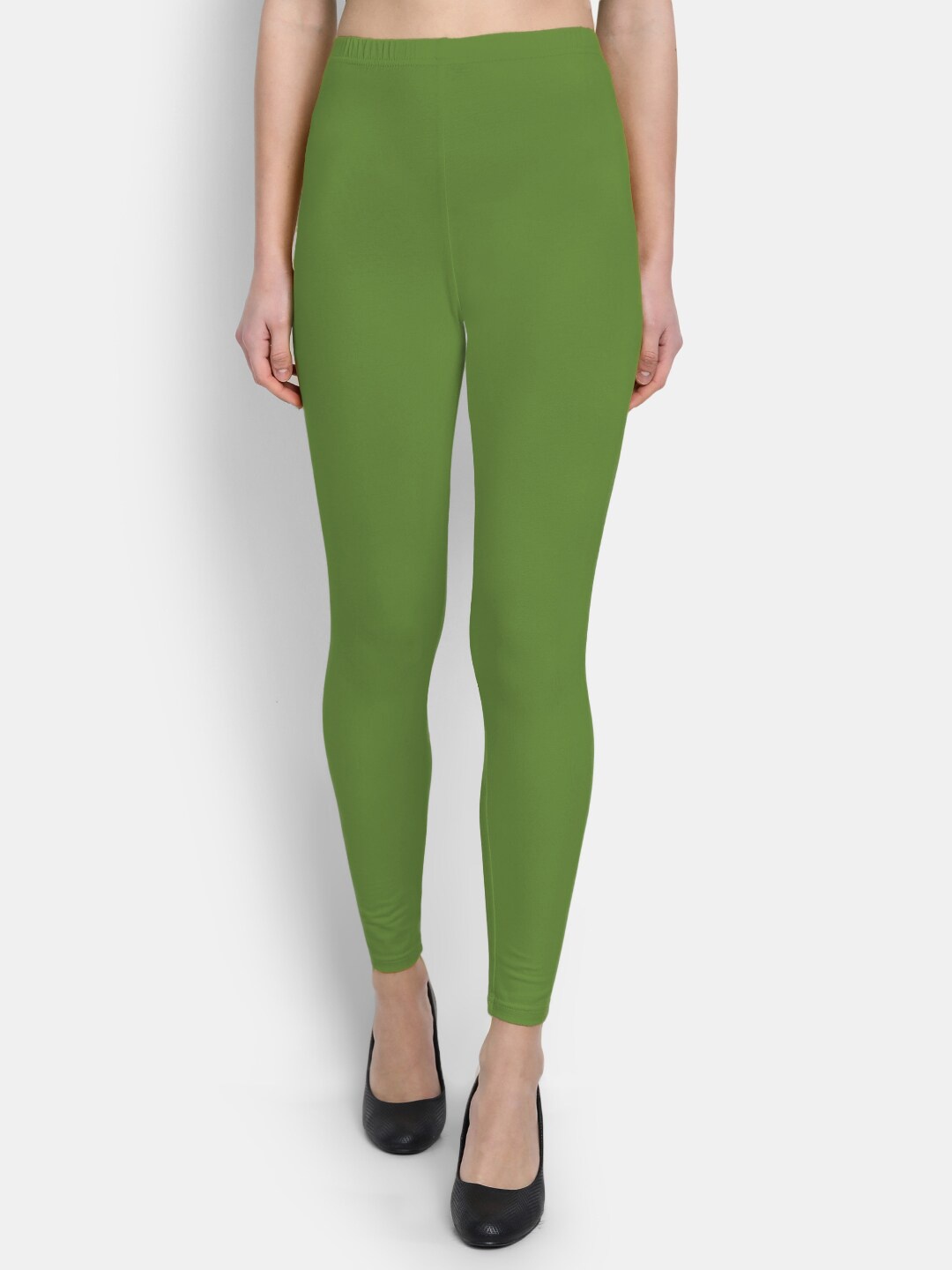 

SUTI Cotton Ankle Length Leggings, Green