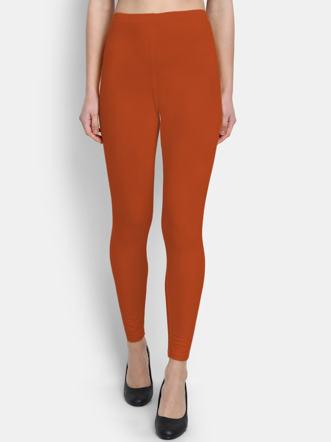 

SUTI Cotton Ankle Length Leggings, Orange