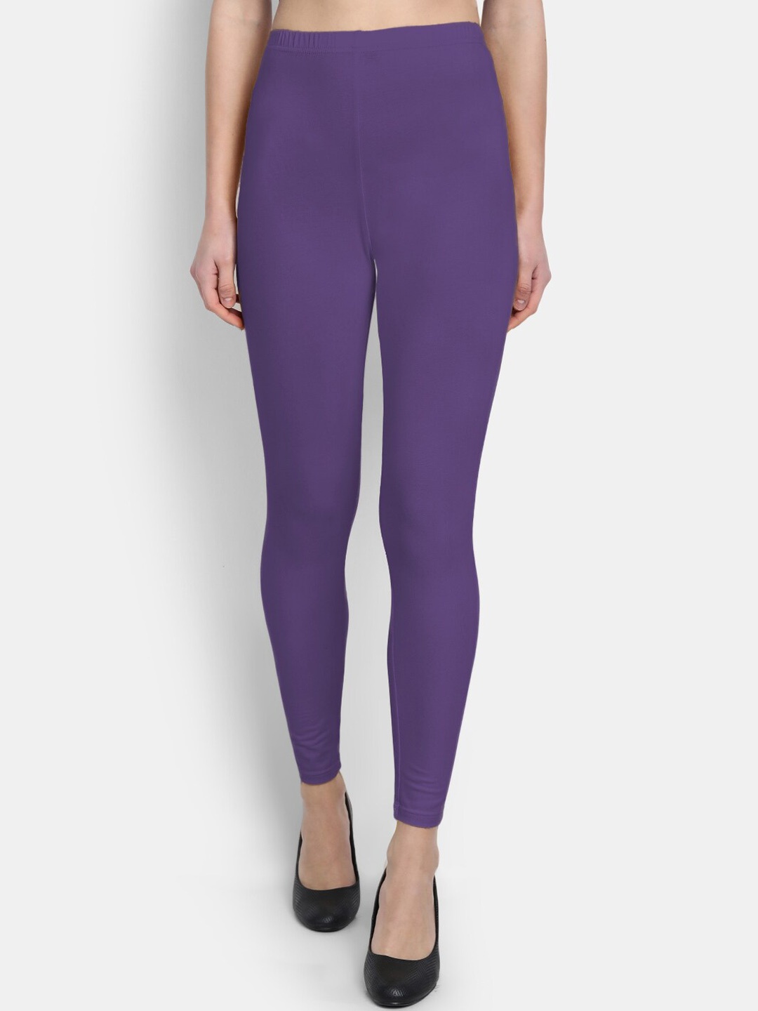 

SUTI Cotton Ankle Length Leggings, Purple