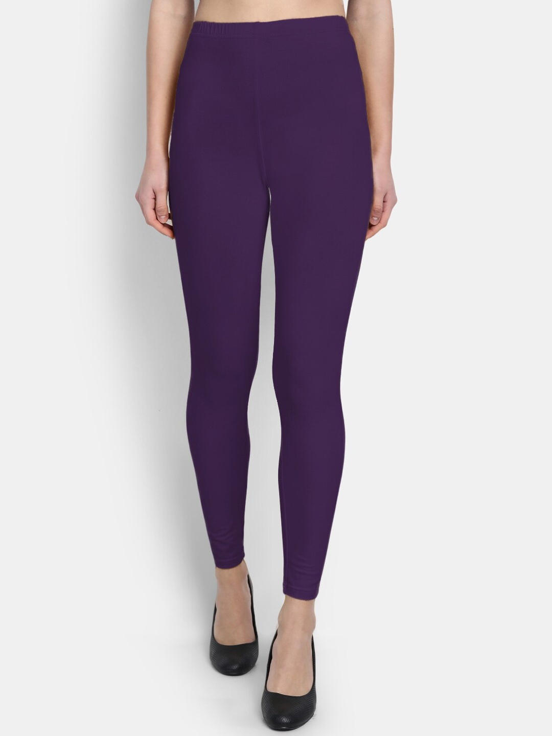 

SUTI Cotton Ankle Length Leggings, Violet