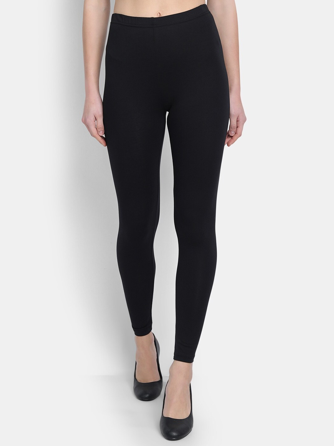 

SUTI Cotton Ankle Length Leggings, Black