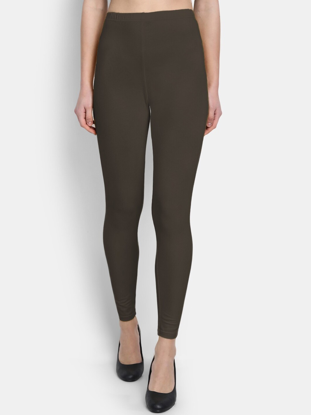 

SUTI Cotton Ankle Length Leggings, Brown