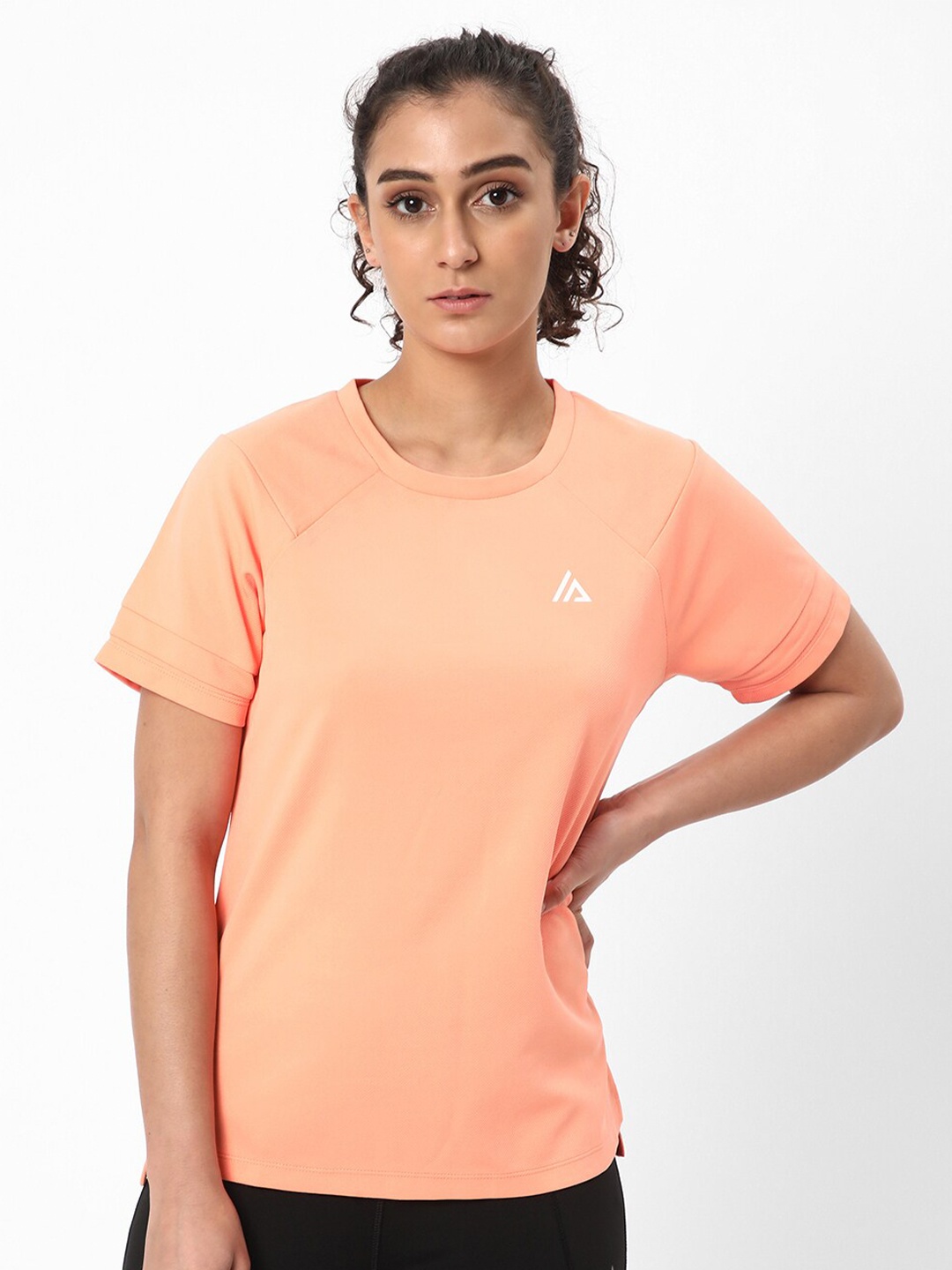 

R&B Round Neck Raglan Sleeves T-shirt, Orange
