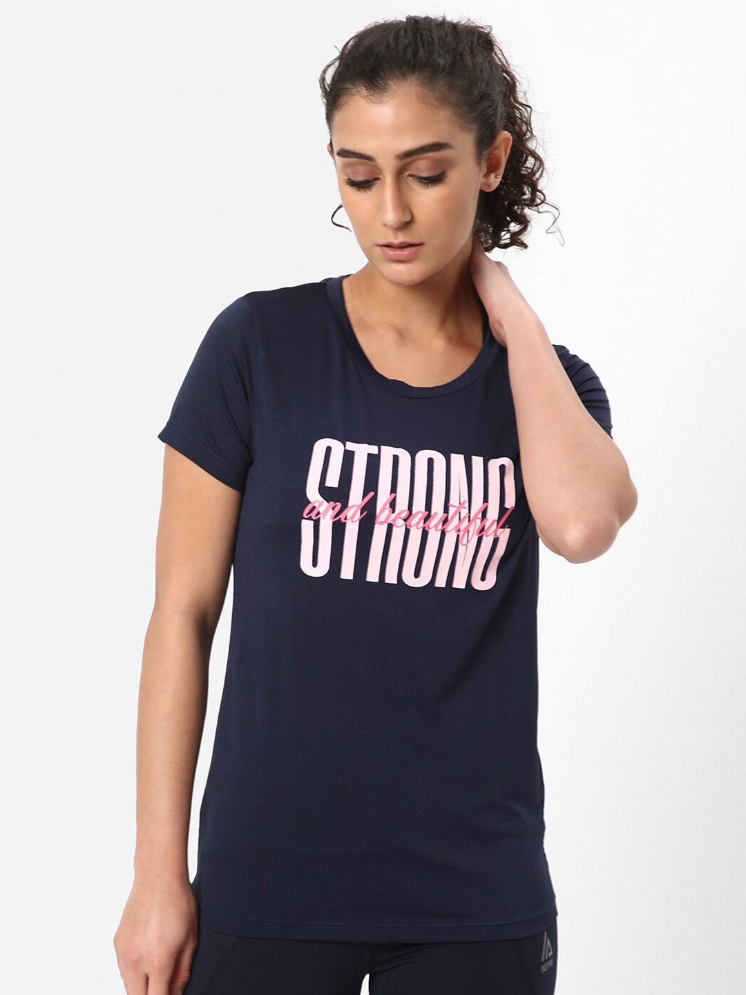 

R&B Typography Printed T-shirt, Navy blue