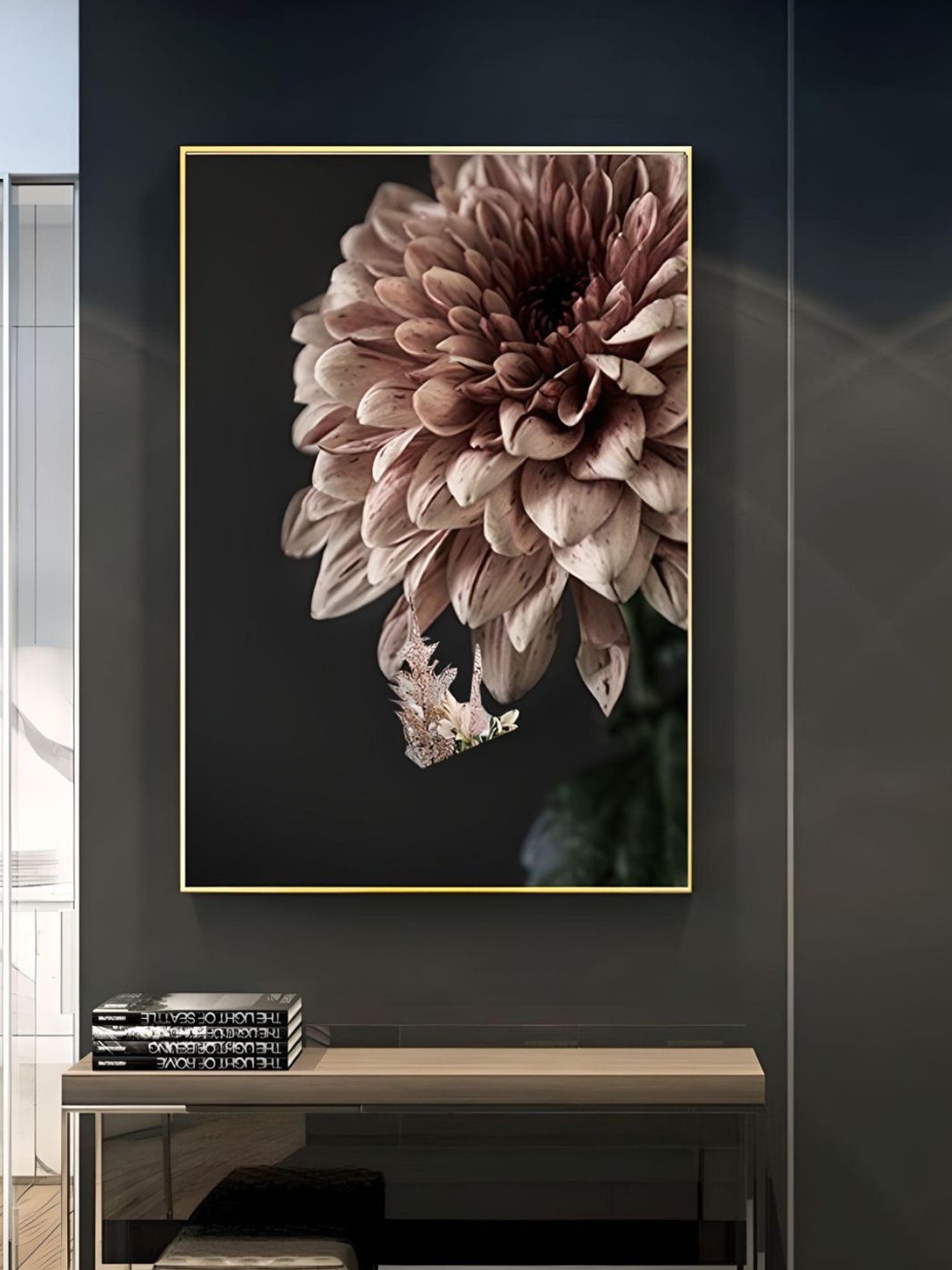 THE HANDMADE FLAIR Pink & Black Printed Framed Wall Art