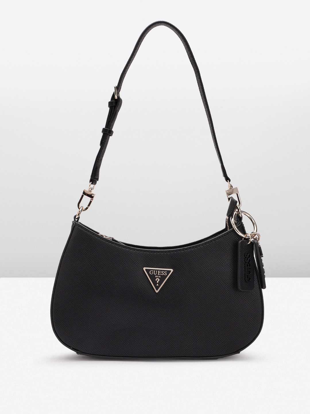 

GUESS Structured Baguette Bag, Black
