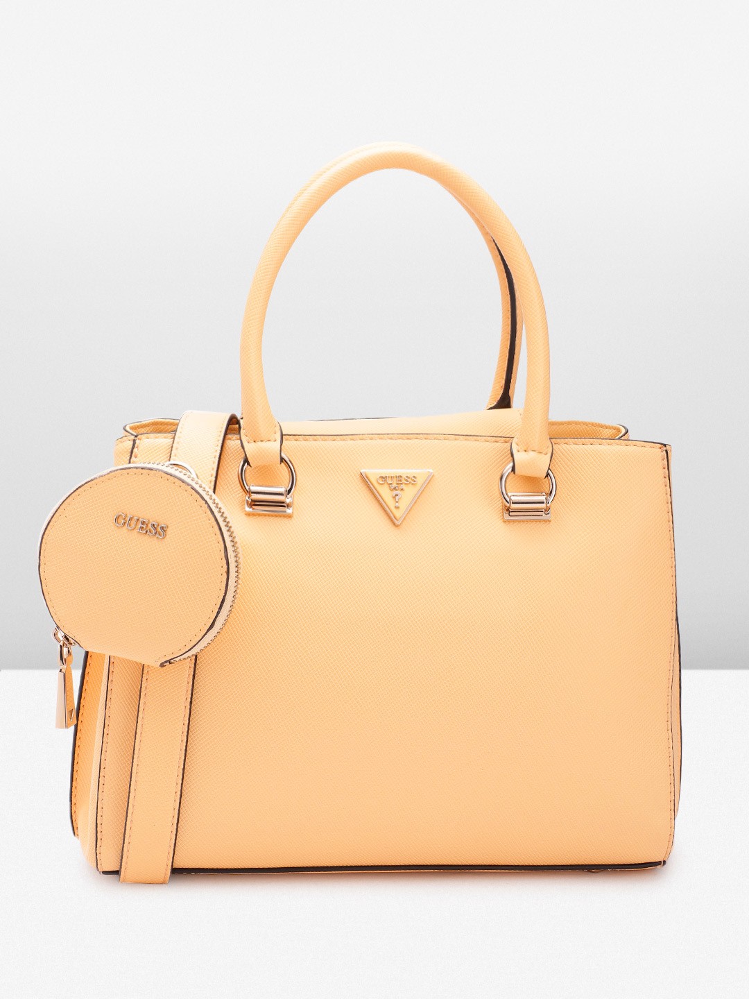 

GUESS Structured Handheld Bag, Peach