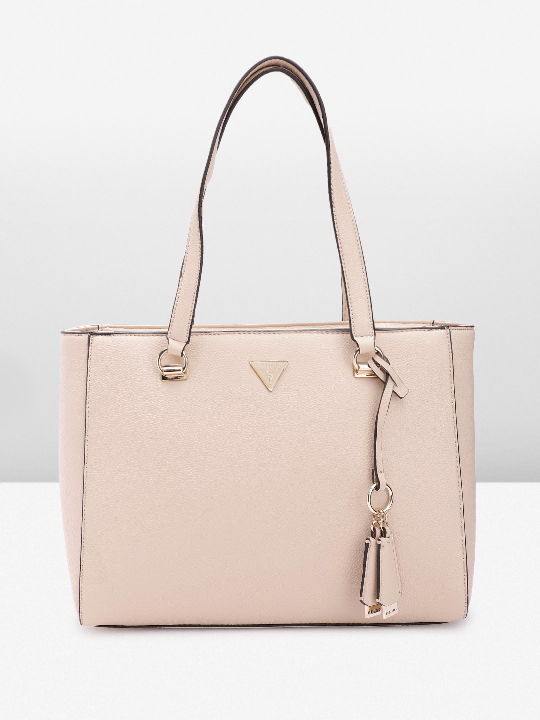 

GUESS Structured Shoulder Bag, Beige