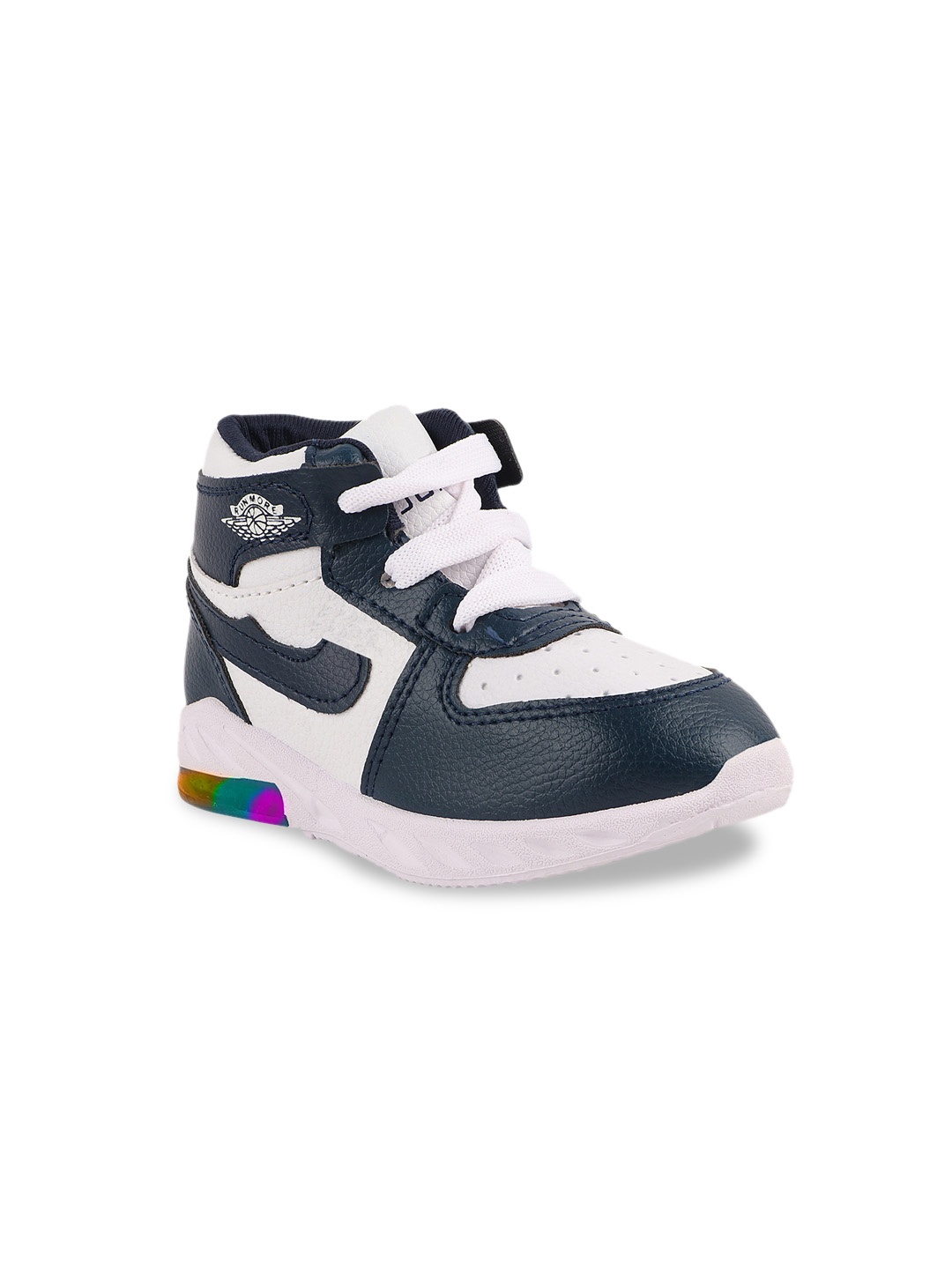 

AMAEZO Kids Colourblocked Lightweight LED Sneakers, Navy blue