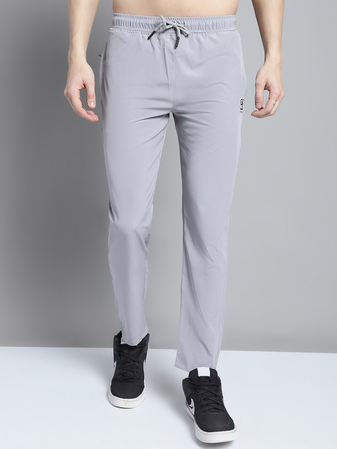 

9ty3ree Men Straight-Fit Sports Track Pants, Grey