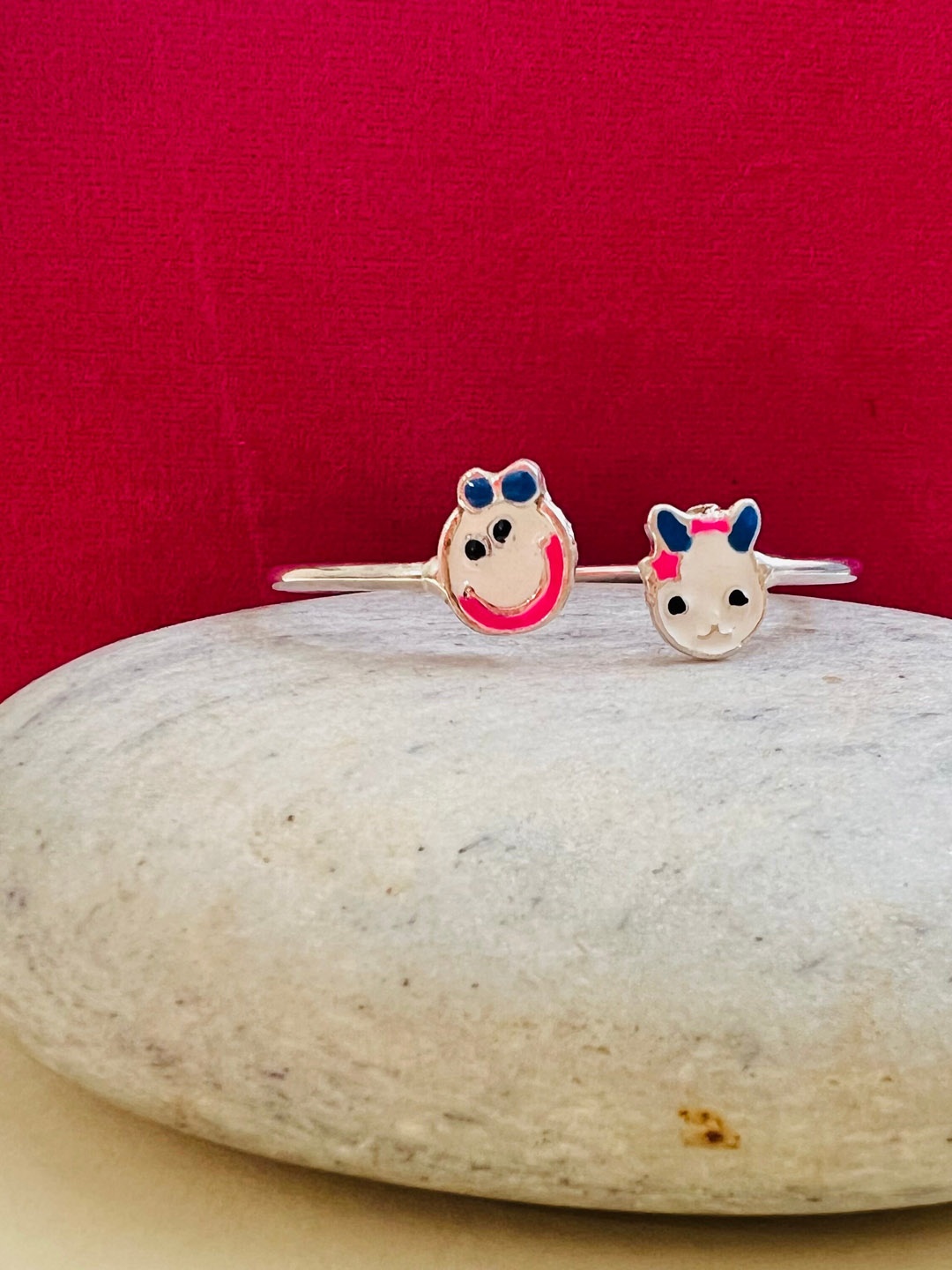 

Arte Jewels Kids Set Of 2 925 Silver Hallmark Baby Bangles