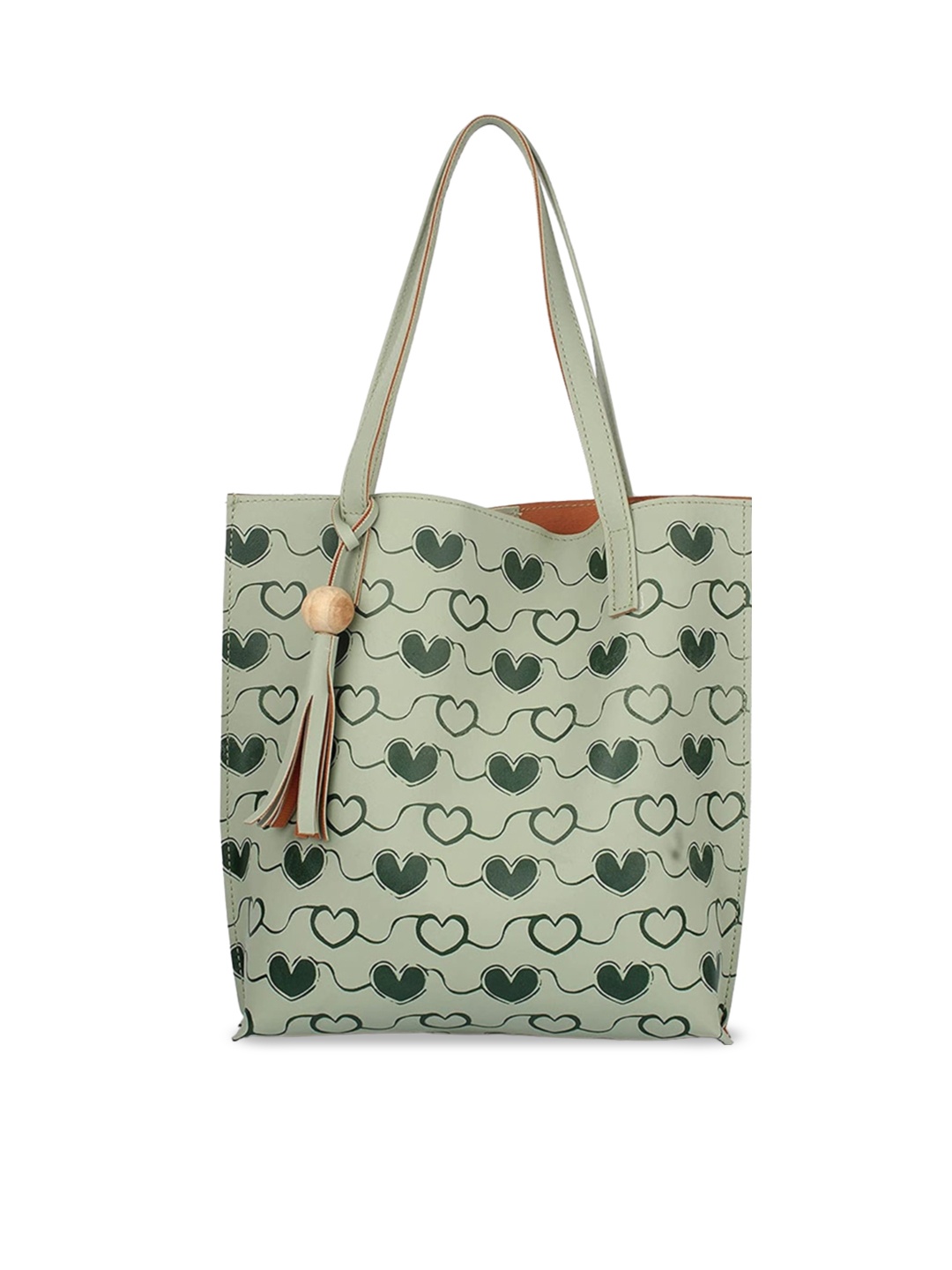 

Style Shoes Graphic Printed Shopper Tote Bag, Green