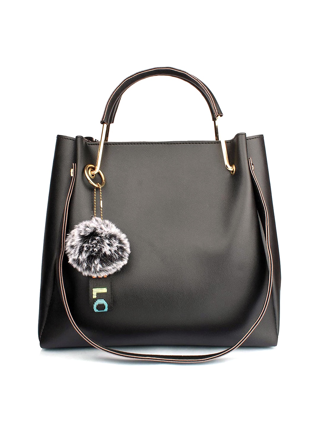 

Style Shoes Structured Handheld Bag, Black
