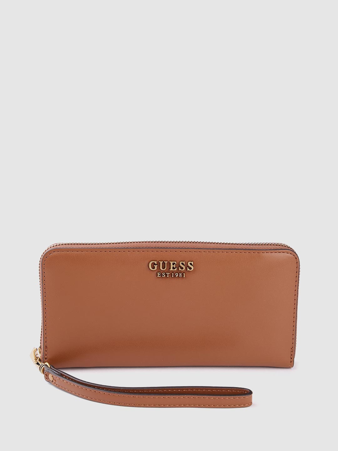 

GUESS Zip Around Wallet, Tan