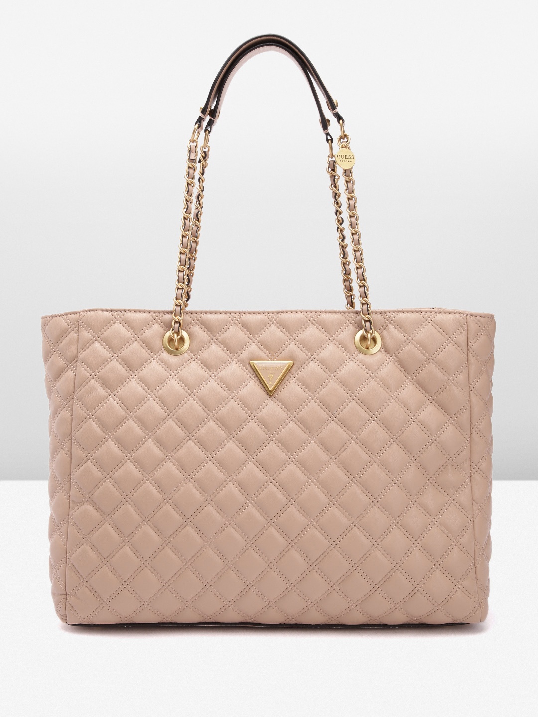 

GUESS Structured Shoulder Bag, Beige