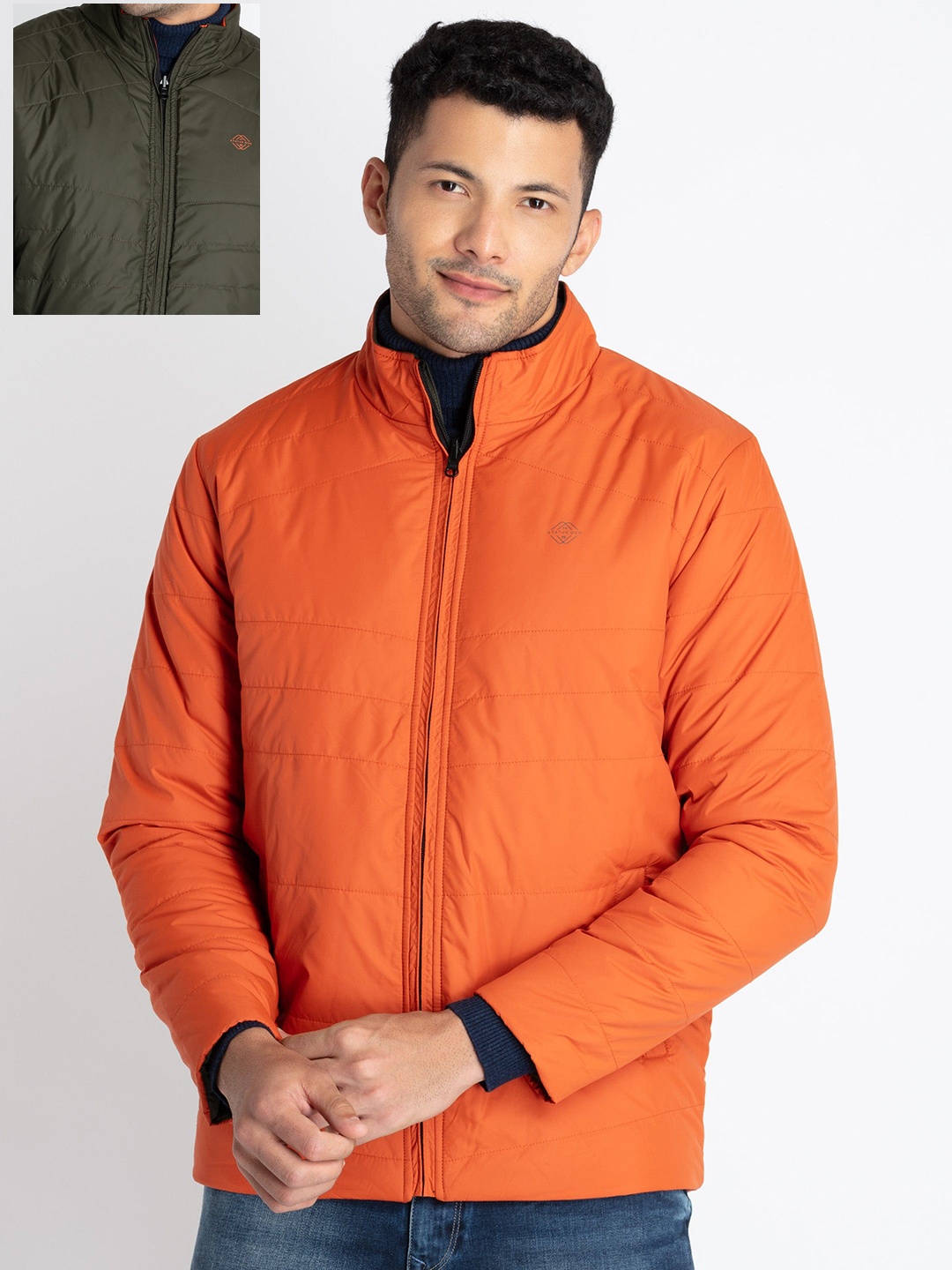 

Status Quo Reversible Padded Jacket, Orange