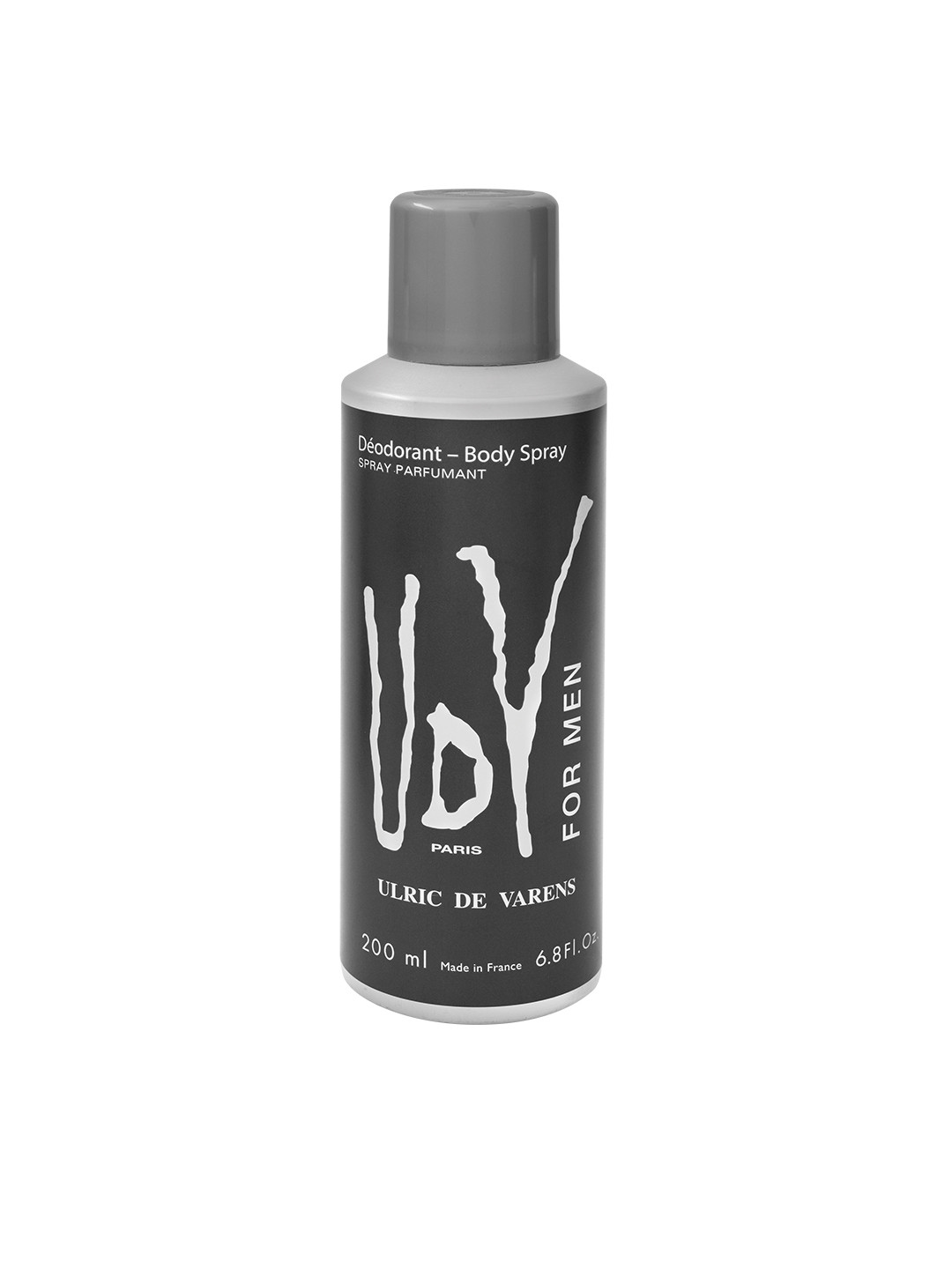 

ULRIC DE VARENS Men Deodorant Body Spray 200 ml, Black