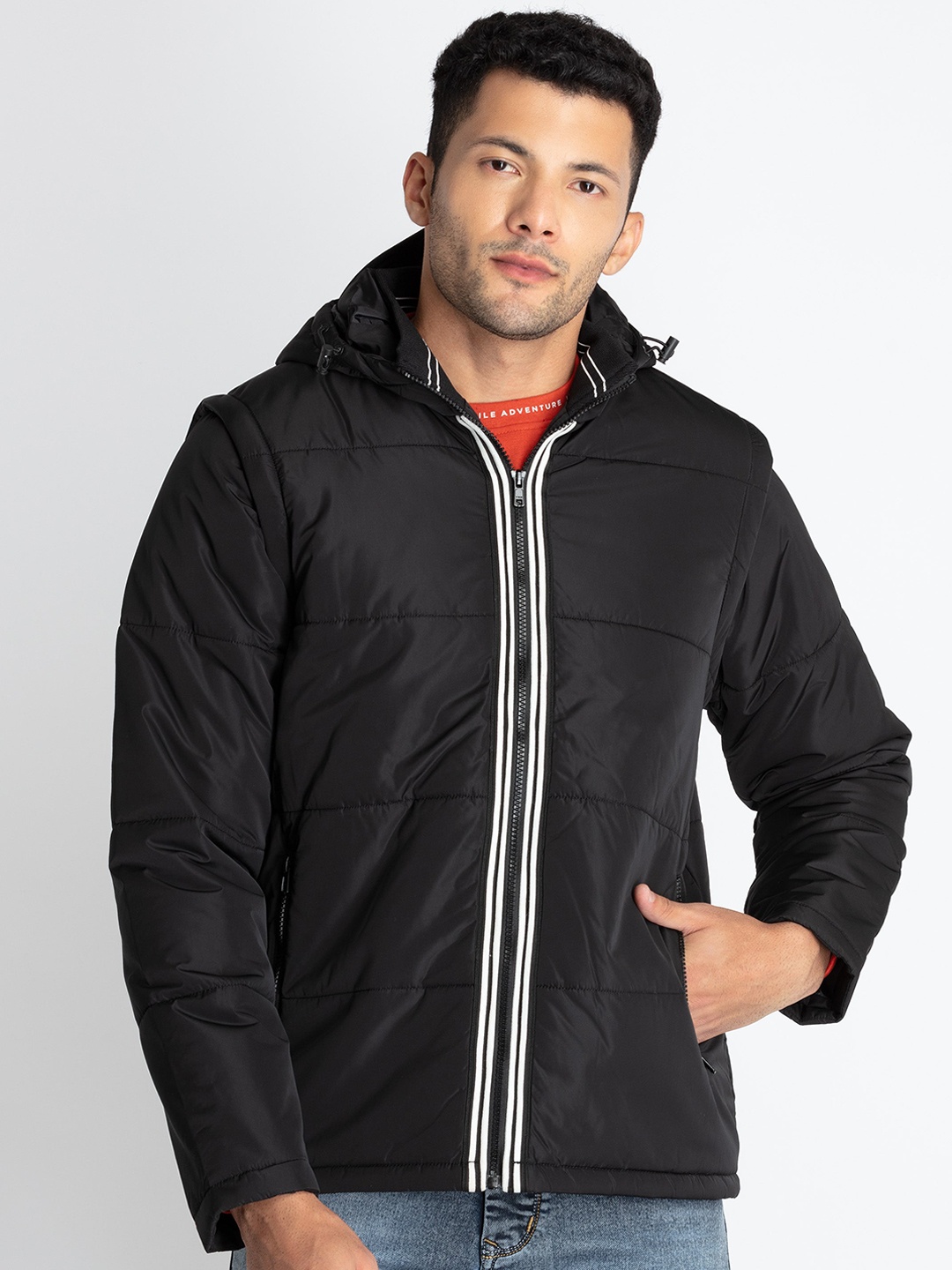 

Status Quo Hooded Padded Jacket, Black