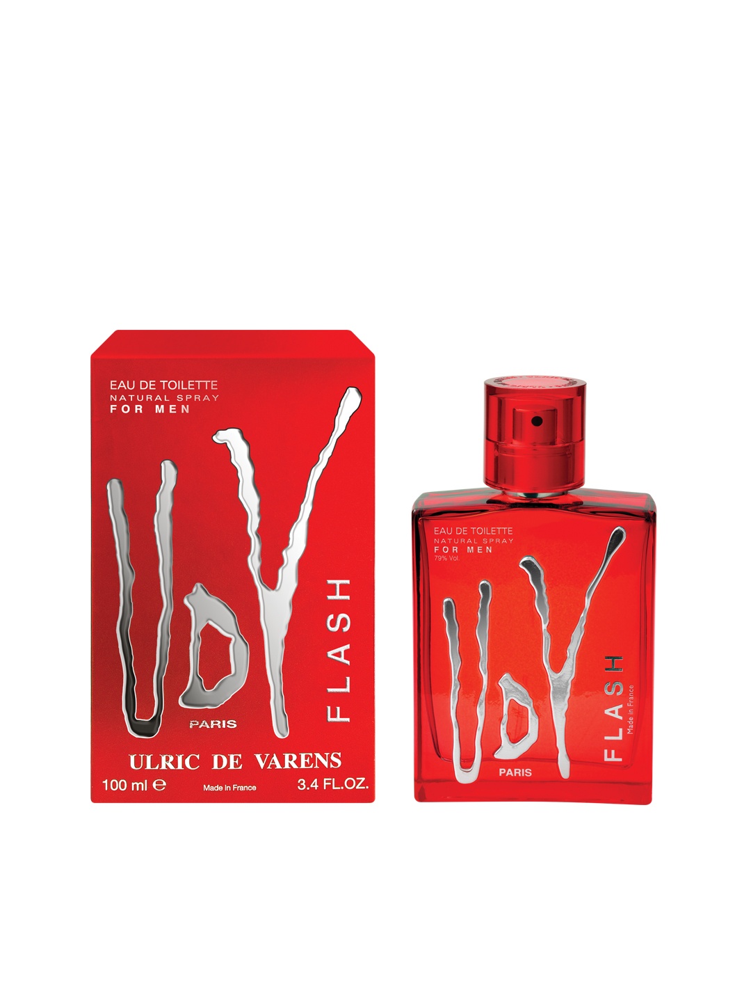 

ULRIC DE VARENS Men Flash Eau de Toilette 100 ml, Red