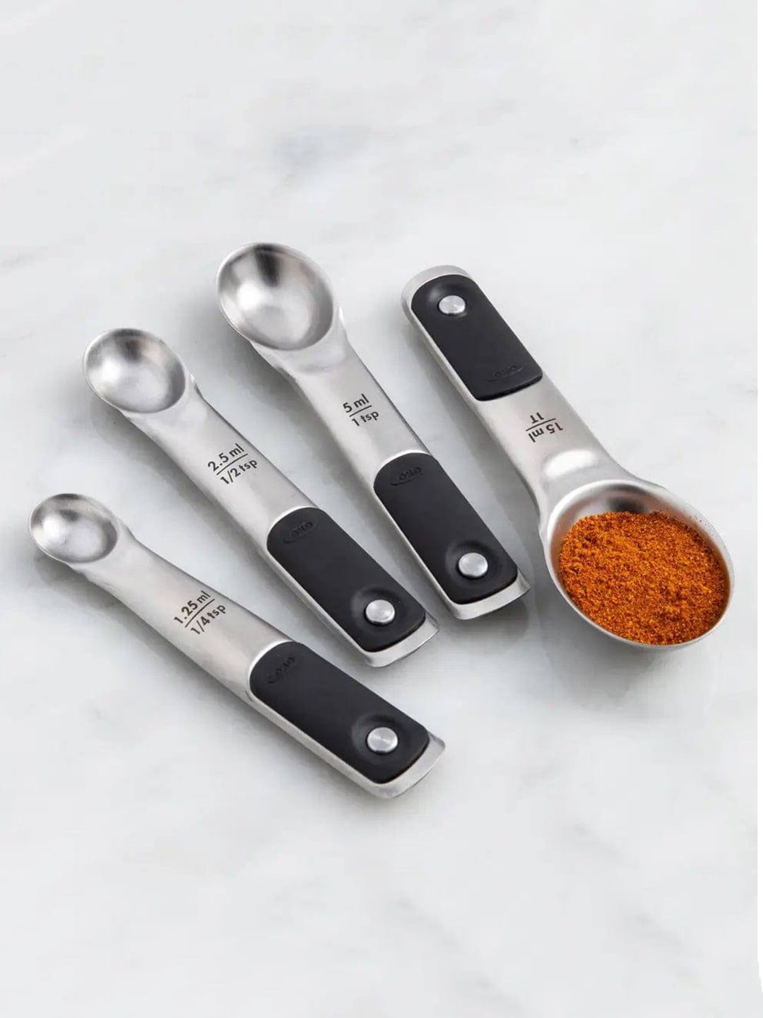 

OXO 4-Pieces Stainless Steel Good Grips Magnetic Measuring Spoon Set