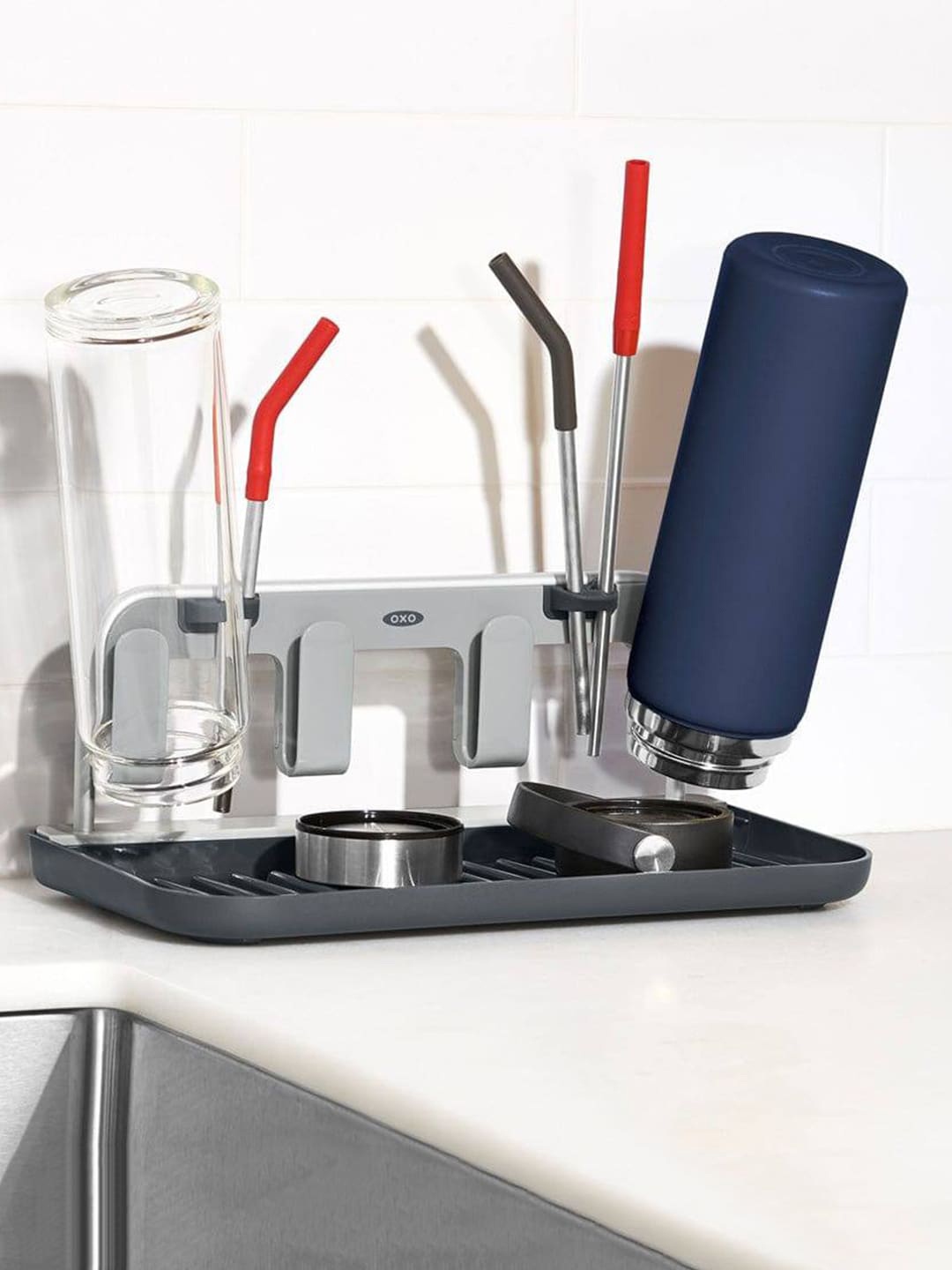 

OXO Good Grips Grey Water Bottle Drying Rack