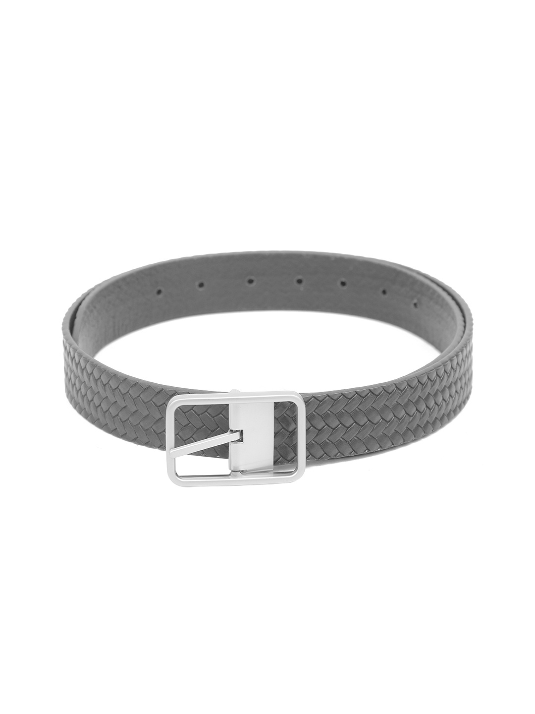 

Calvadoss Men Textured Leather Belt, Black